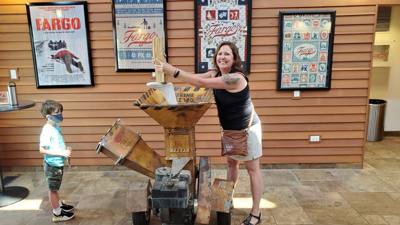 "And I guess that was your accomplice in the woodchipper?" We got to Fargo today.  Interesting place. The theater looked