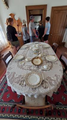 George Custer House was our third stop today.  Also on site was the barracks for his men.  This was the second build of 