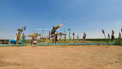 The Enchanted Highway was without a doubt the biggest surprise excursion this trip.  I'm glad we didn't ignore the signs