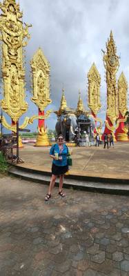 After lunch today was a boat ride down the Mekong River.  Got a picture of Myanmar, Laos and Thailand all in one picture