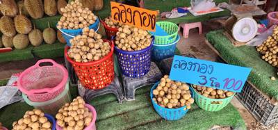 Stopped by a roadside market on the way to Sukhothai.  Picked up some local fruits.  Unique flavors and textures.