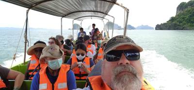 Second stop on the Phuket Island hopping tour was Koh Panyee village.  We got off of our larger boat for a smaller more 