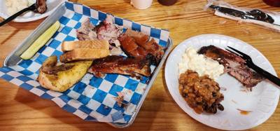For lunch today Julie mentioned BBQ.  The last couple places I saw BBQ here had me a little worried with their mustard b