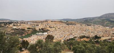Views from the South Tower in Fes.  You can see all three parts off the city from here.