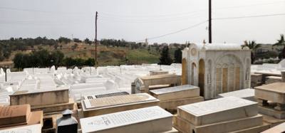 The Jewish cemetery was one of our stops today.  Difficult to move around in there.  Was surprised how packed in everyth