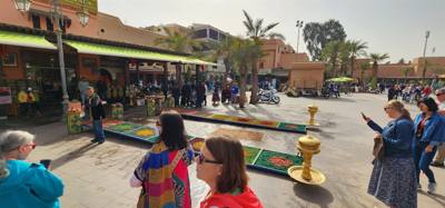 Shopping the Medina in Marrakech.  Sensory overload.  Apparently it's WAAAY more intense at night.