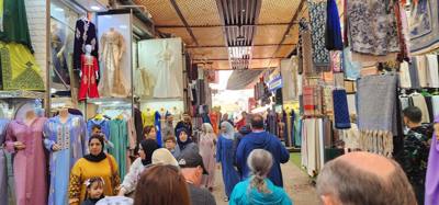 Shopping the Medina in Marrakech.  Sensory overload.  Apparently it's WAAAY more intense at night.
