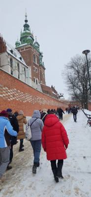 Wawel Castle as part of our walking tour of Old Town Krakow this morning.
