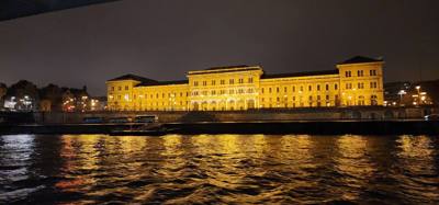 If you've been to Budapest but haven't seen it from the river at night you haven't really seen it.  Great food.  Good wi