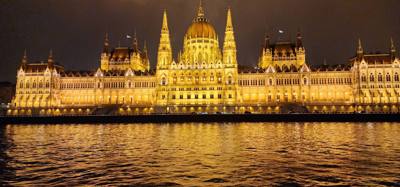 If you've been to Budapest but haven't seen it from the river at night you haven't really seen it.  Great food.  Good wi