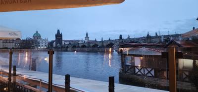 Got some free time to wander around in Prague.  Raj tagged along for some wine stops.  All of these cities are beautiful
