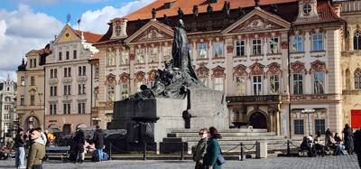 A walk across one of the bridges, through the old Jewish quarter ending at the Astronomical Clock Tower in the Prague to