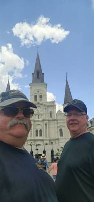 A bus ride, beignets, Bourbon Street and buskers today in New Orleans.  Definitely sensory overload...overwhelming.  alw